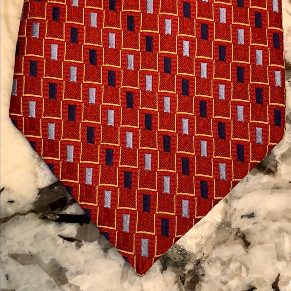 Jones New York Tie  red blue